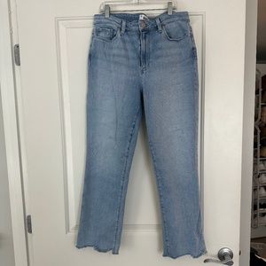 PAIGE Cindy High Waisted Straight Leg Jeans